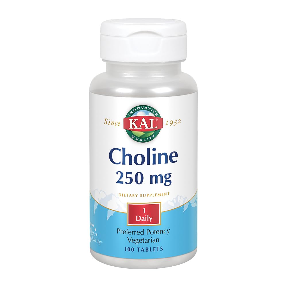 KAL Choline Tablets, 250 mg, 100