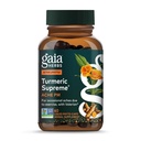 Gaia Herbs Turmeric Supreme Discomfort P.M. - Pomaga zapewnić komfort nocny do wsparcia bardziej niespokojnego snu - z Tumeric Curcumin, Kava, Valerian, Feverfew - 60 Płynne Kapsułki Phyto- (30- Day Supply)