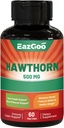 Hawthorn Berry Capsules- Antioksydant, Circulation Support- Hawthorne Supplement- 60 kapsułki Vegan, Non-GMO