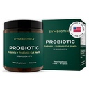 CYMBIOTIKA Probiotic + Prebiotyk, 60 Miliard CFU - 19 Szczepów, Gut Health Supplement for Women & Men, Immune Support, Digestive Health, & Gut Balance, 90 Kapsułki, 1 Miesiąc dostaw, Made in USA