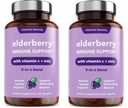 Witamina Bounty Elderberry Immune Support - z cynku, Witamina C & Echinacea, Advanced 5- in-1 Mieszanka, Potężny przeciwutleniacz, Wzdłuż równowagi całego ciała, Non-GMO - 60 Kapsułki, 2 Pack