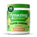 Amazing trawa zieleń mieszanka Digest: Super zieleń proszek Smoothie Mix dla wsparcia trawienia z Spirulina organiczna, Chlorella, Burak Root Powder, Enzymy i Probiotyki, 30 Służenia