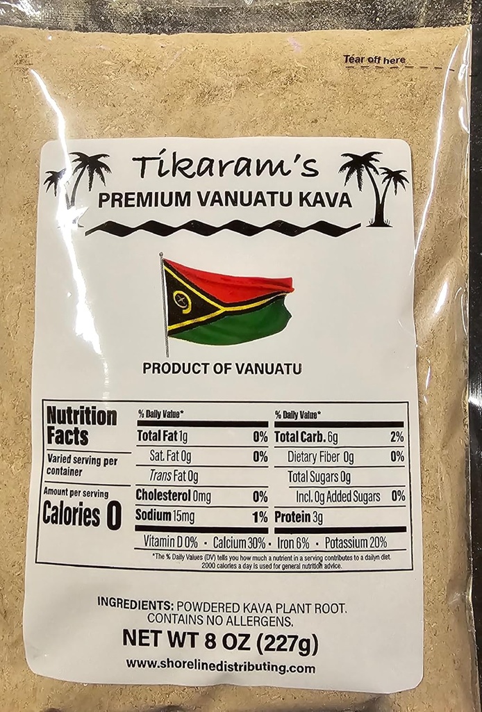 Kava Kava - Premium Vanuatu Kava 1 / 2 funt (8oz) - Fidżi Market Hurtownia