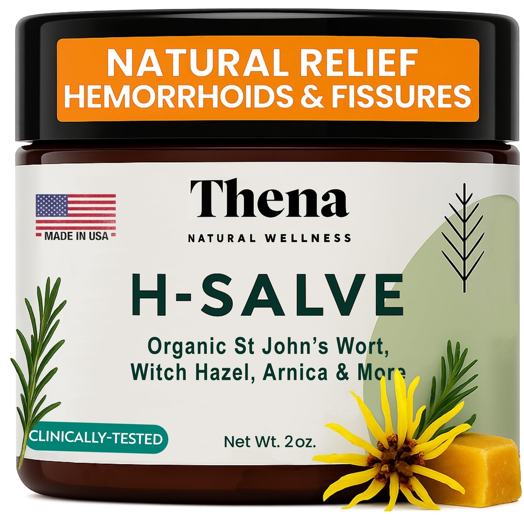 Intensywne Hemorhoid Leczenie 100% Naturalne Hemorhoid krem & Fissure Ointment Control Organic Lavender Arnica Witch Hazel Szybkie gojenie maksymalnej mocy, Najlepiej z Thena Sitz kąpieli Soak dla kobiet