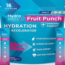 HydroMATE Electrolyte Proszek Owoce Punch Nawodnienie Pakiety Niski cukier 16 Liczba