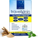 Travel Sleep Assistance 124; Get Jet Lag Relief, Resorative Sleep, Immorative Support Assistance 124; Flight, Hotel Essential Assistance 124; 5-in-1 Formuła w / Melatonina, Ashwagandha, L- Theanine, GABA, Lemon Balm Assistance 124; 20 Kapsułki Assistance 124; Blister Packs