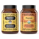 Kompletne produkty naturalne Organic Papaya Enzymy 100 Kapsułki & Enzymy trawienne 100 Kapsułki Bundle