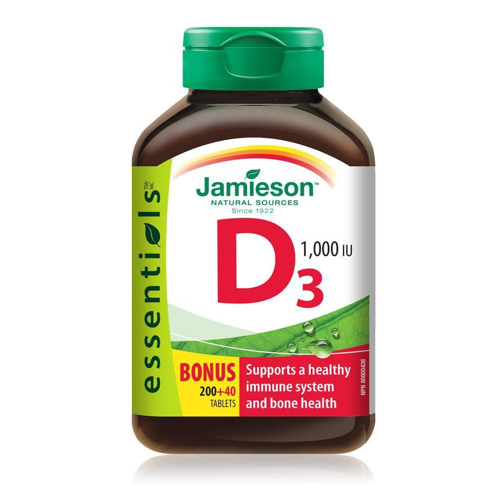 Witamina D3 1000 j.m. Bonus - 240 tab Brand: Jamieson Laboratories