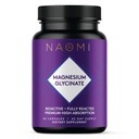 NAOMI Glycinate magnezu - Bioactive Pełna odpowiedź Premium Wysoka Wchłanianie - Wspiera mięśnie, Nerwy, & Heart Health - Chelamax Magnezu Bisglicinate - 90 Kapsułki, 45 Day Supply