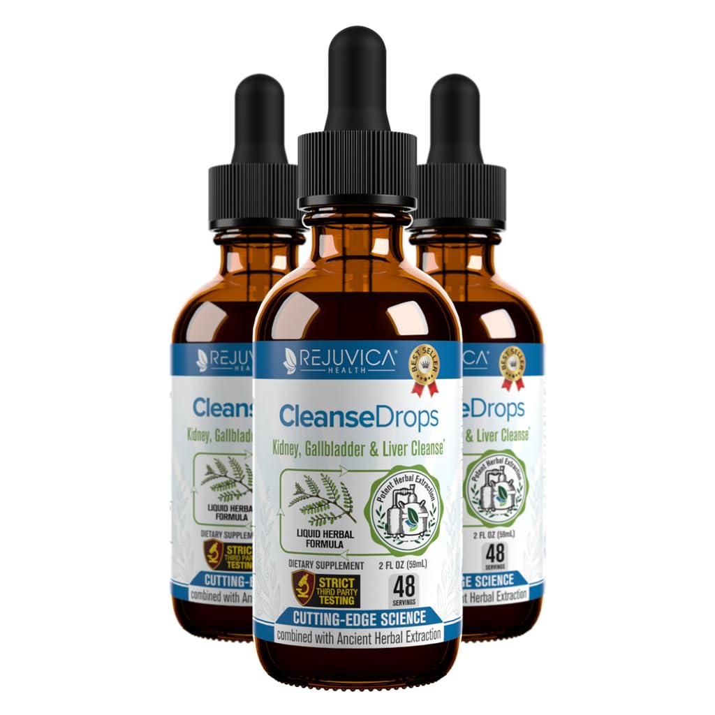Cleanse Drops - Advanced Nerki & pęcherzyk żółciowy Cleanse Supplement - Liquid Delivery for Better Absorption - Chanca Piedra
