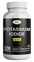 Iodide130 mg potasu - KI Tablet- Potassium130 mg - USA Made Potasu Jod Pigułki Yodo Naciente, Yoduro de potasio - 120 Tablets