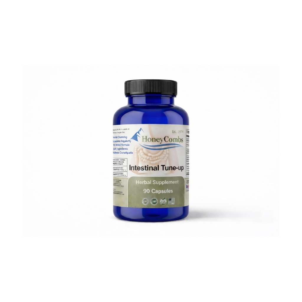 HoneyCombs Intestinal Tune- Up - Ziołowy Detox i Naturalne Zaparcia Relief - Dorośli Ziołowe Laksity, Zaparcia Relief, Czyszczenie jelit i Colon Cleanser, 90 Kapsułki