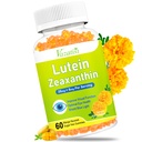 Eye Vitamin Lutein & Gummies Zeaksantyny, Sugar Free Eye Health Supplements with Bilberry, Astaksantyna - Wsparcie Blue Light, Visual Function and Macular Health - Mango Flavored, 60 Count