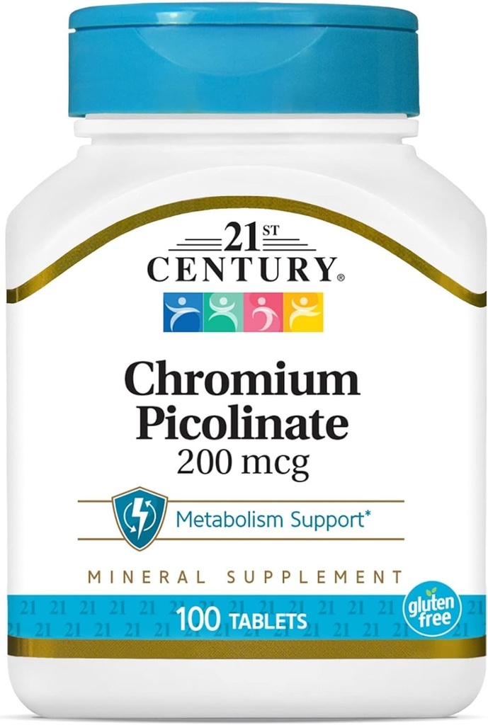 Pikolinian chromowy XXI wieku 200 µg 100 Tab