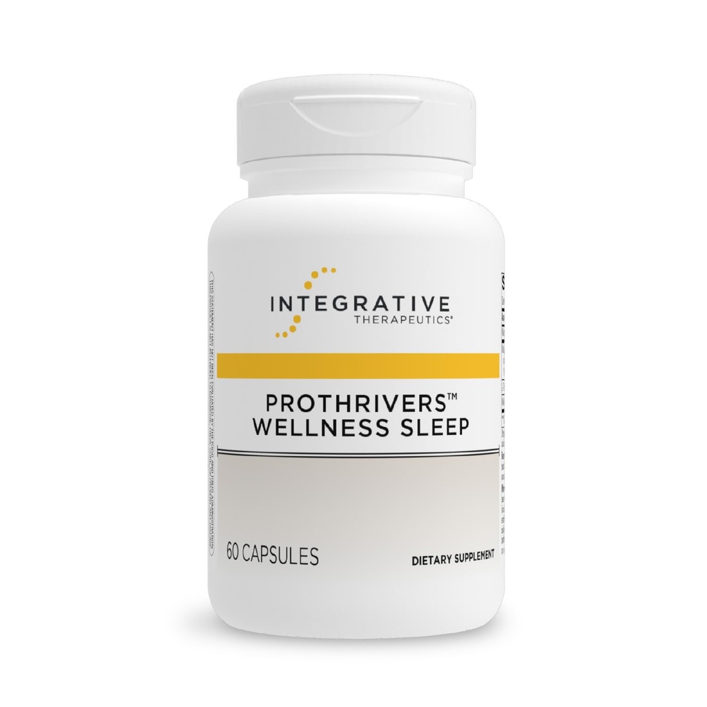Interaktywna terapia Prothrivers Wellness Sleep - Suplement do wsparcia snu dla dorosłych * - Wsparcie z Melatonin i Magnezu - Wegan, Gluten- Free & Dairy - 60 Kapsułki (60 Służenie)