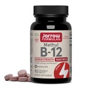 Jarrow Fixas Witamina B12 5000 µg - Maksymalna moc dla energii komórkowej i zdrowia mózgu, 90 Cherry Chewable Tablets, B12 Vitamin 5000 µg