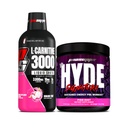 PROSUPPS L- Carnitine 3000 Stymulant Free Liquid Shots (31 Servings, Dragon Fruit) i Mr Hyde Signature Series Pre- Workout Energy Drink proszkowany (30 Servings, Pixie Dust)