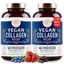 Wegański Kolagen dla Kobiet i Mężczyzn - Organiczne Superfood, Amino Acids Glicyna, Lyzyna, Proline dla zdrowej skóry, Włosy, Nails - Plant- oparte Kolagen Suplementy booster - 60 Gluten- Bezglutenowe tabletki wegetariańskie