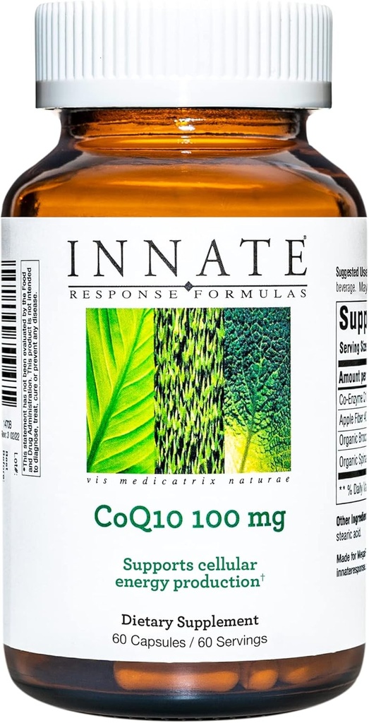 Formuły odpowiedzi INNATE - CoQ10 100 mg, Formuła wsparcia energetycznego - 60 Kapsułek (60 Służb)