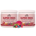 KRAJ HODOWLE Super Czerwone, Energizing Polifenol Superfood, Ponad 40 Super owoców i jagód, Potężne przeciwutleniacze i polifenole, Wspomaga energię, Wspomaga cyrkulacja, 40 Służenie, Mieszane Berry