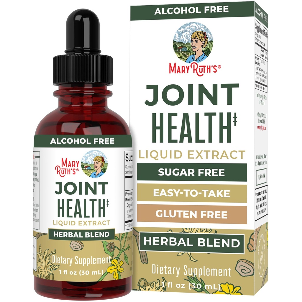 MaryRuth Organics Joint Health Liquid Extract: 124; Four Herbal Blend Liquid Drops: 124; Ginger Root: 124; Licorice Root: 124; Cats Claw: 124; Devils Claw: 124; Vegan: 124; Non GMO: 124; Alcohol Free Tincture: 124; 30 Servings