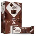 Nugo Slim Dark Chocolate Brownie Crunch, 16g Protein, 2g Sugar, 7g Fiber, Niska netto Carb, Keto Friendly, Gluten Free, 24 Count