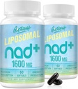 1600 MG Liposomal NAD + suplement, NAD + suplement booting, Superior Absorption, Witamina B3 do obrony starzenia, długowieczność, Energia, Naprawa, Non-GMO, 120 Softgels
