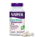 Natrol Melatonina 5 mg Release Time, Suplement diety do minimalizacji Ups, Nighttime Sleep Aid, 100 Tablets, Do 100 Day Supply