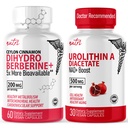 Fuzje natury Nutri Dihydroberberina (60 Kapsułek) & Urolityna A Dioctan 500mg Suplement booster energetyczny