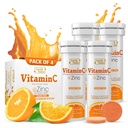 SIGNIFY NATURE Witamina C 1000mg tabletki musujące - Potężne wsparcie immunologiczne VIT C z suplementem cynku - Bez cukru i Wegan Formuła Monotype Corsiva 124; Rozpuszczalne tabletki witaminy C - Rozpuszczalny w wodzie Fizzy Elixir - 40CT