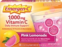 Emergen- C 1000mg Witamina C Proszek, z przeciwutleniaczami, Witaminy B i Electrolytes, Suplementy odporności dla wsparcia immunologicznego, Kofeina wolna Fizzy Drink Mix, Różowy Lemoniada Flavor - 30 Count (Opakowanie 12)