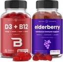 NutraChamps Witamina B12 Gummies i Gummeje Elderberry Bundle