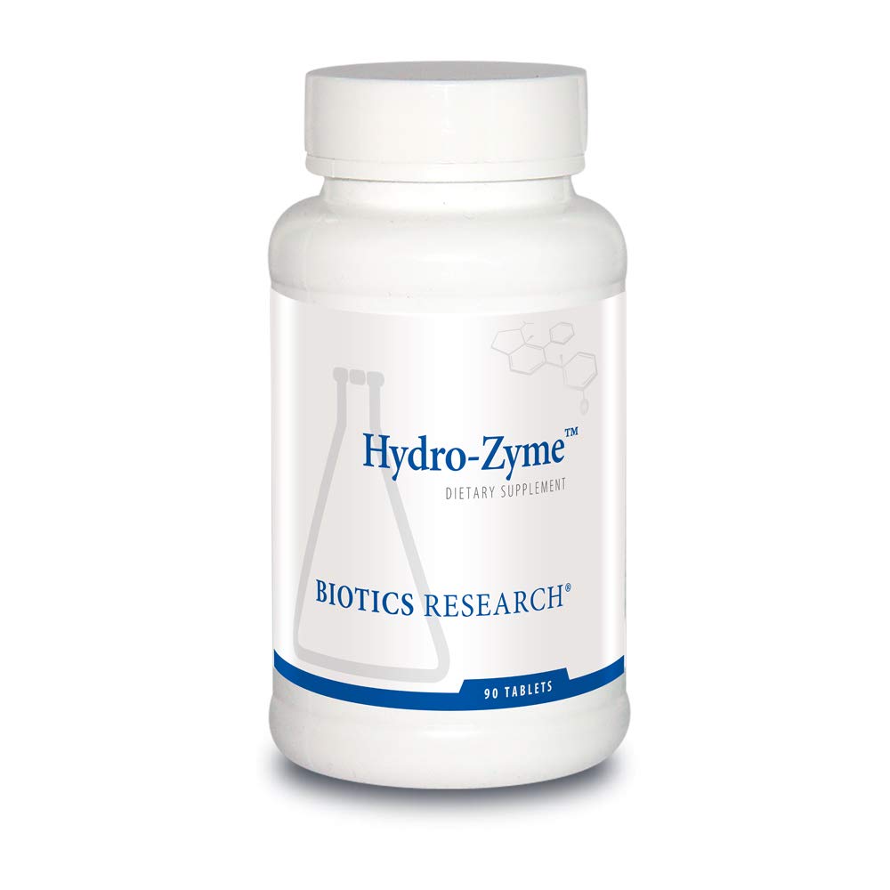 Biotics Research Hydro- Zyme Digestive Support, Zawiera Betaine Hydrochloride, Wspiera zdrowe pH gazów 90 Tabletki