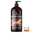 Pure Wild Alaskan Salmon Oil for Dogs & Cats Skin and Coat - Fish Oil Liquid with Pump - wspomaga wspólne działanie, Immune & Heart Health - Omega 3 Liquid Food Supplement - All Natural EPA + DHA - 32oz