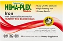 NaturesPlus Hema- Plex Żelazo - 10 Płytki - 85 mg Żelazo chelatowane - Total Blood Health - z witaminą C & Bioflavonoids - Wegan, Gluten Free - 10 Służenia
