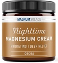 Krem magnezowy - Nocny balsam magnezowy - Stosować do nóg, pośladków, ramion lub klatki piersiowej - Topical Magnezu chloride - USA Made and Safe for Kids (Cocoa)