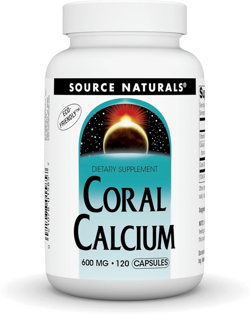 Źródło Naturals Coral Wapń - 600mg - 120 Kapsułek