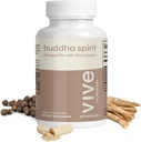 Budda Duch Ashwagandha Kapsułki z Black Pepper - 100% Organic, Wegan & Gluten- Free - 60 Count, 30- Day Supply