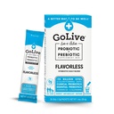 GoLive Prebiotyk i Probiotyk dla kobiet, mężczyzn, dzieci. Proszek syntetyczny w / GOS, L- glutamina, witamina D3, elektrolity. Dla Gut Health, Trawienie, Metabolizm, Immunitet 15- 50B CFU.