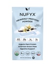 NUFYX ® • Niebieskie Białko ® Proszek • Najlepsza na świecie 100% Ekologiczna, amerykańska Groszek • Wegańska • Wolna od glutenu • Niskie węglowodory (Creamy Vanilla, Packet)
