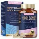 Nerki Cleanse Detox & Naprawa, Chanca Piedra & Pigułki żurawinowe do kontroli pęcherza, Wsparcie maksimum siły Urynary Relief przeciwbólowy dla Nerki Kamienie Breaker, Żurawina Urynary Zdrowie Tract dla kobiety