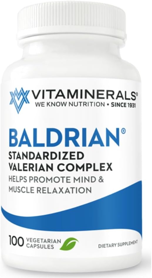 Vitaminals 33 Baldrian ® Original Natural Relaxing Support Standaryzowane Valerian (100)