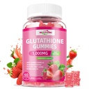Glutation Supplement Collagen Gummies: L- Glutamina zawiera Kolagen morski Witaminy C, E, D & B12 Glutation Gummies 1000mg dla formuły antystarzeniowej i wzmacnia kości