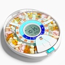 Zmodernizowany automatyczny dozownik dla osób w podeszłym wieku z alarmem: Smart Pill Dispenser Machine z 28- Slot, Mix- Proof Tech & XL LCD, Zwiększona trwałość dla codziennego zarządzania lekami