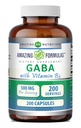 Niesamowite produkty GABA z suplementem witaminy B6 124; 500 Mg na serwowanie 124; 200 Kapsułki 124; Non- GMO 124; Gluten Free Support 124; Made in USA