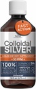 Colloidal Silver Liquid 16 fl oz 30 PPM - Bioactive Hydrosol Silver Water - Natural Immune Support Nano Sol Supplement Solution - Ionic Minerals - Organic Structured Silver