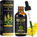 Mullein Drops for Lungs, Mullein Leaf Extract for Lungs, Mullein Leaf Extract Tincture with Chlorophyll Natural Herbal Supplement Mullein Extract Drops for Lung Cleanse and Breathe Health