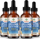2000MG Liposomal Glutation Liquid, 98% Wchłanianie, Forma aktywna L- Glutation Suplement, Wegański Przyjazny, Potężny zespół przeciwutleniający dla układu immunologicznego, Obrona starzenia, Detox, 8 FL.OZ