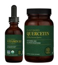 Global Healing Center - Witamina D3 5000j.m. & Quercetin 250mg - Wspiera kości i układ immunologiczny, Zdrowie układu oddechowego