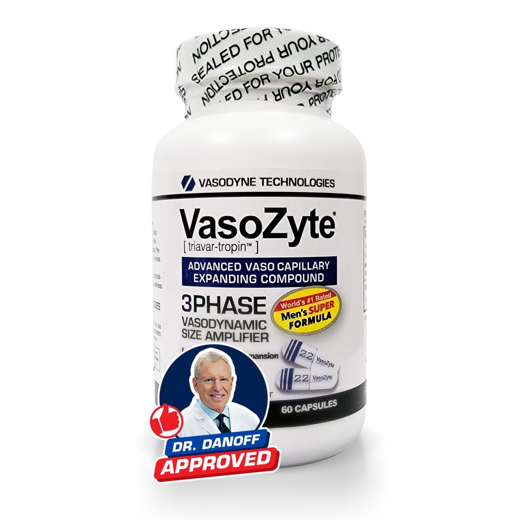 Generyczny VasoZyte - Wspiera tlenek azotu i zdrowy przepływ krwi - z naszą ekskluzywną formułą z oligopiną i naszym Crystal Pure Extraction Process - dla Well- Being - 30 Day Supply - 60 Kapsułki